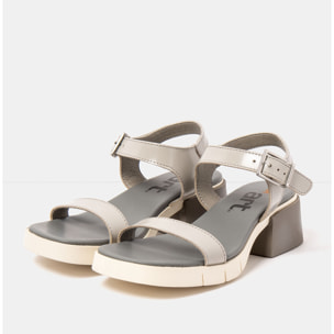 Sandalias con tacón 2060 NAPPA SHINNY CINDER / VARSOVIA color Cinder