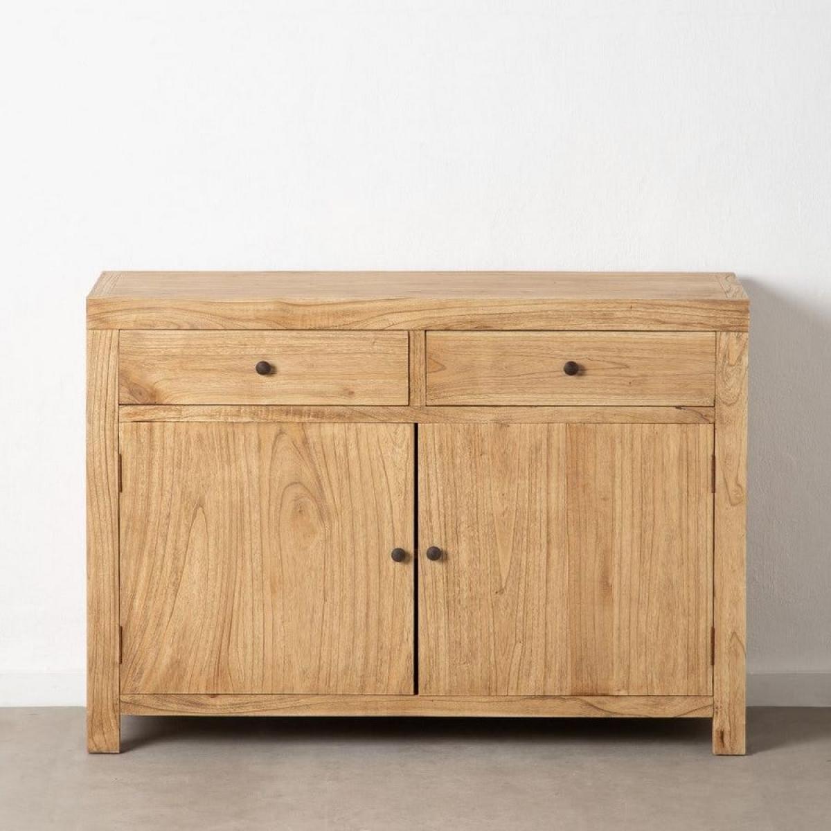 Credenza in legno naturale 120x40x85 cm