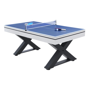 Table multi-jeux, ping-pong et billard en bois blanc ARIZONA