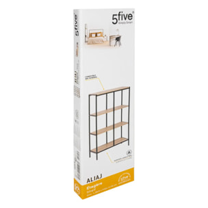 Étagère "Aliaj" 4 niveaux 116x68,8cm effet bois