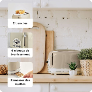 Grille-pain ARIETE VINTAGE BEIGE