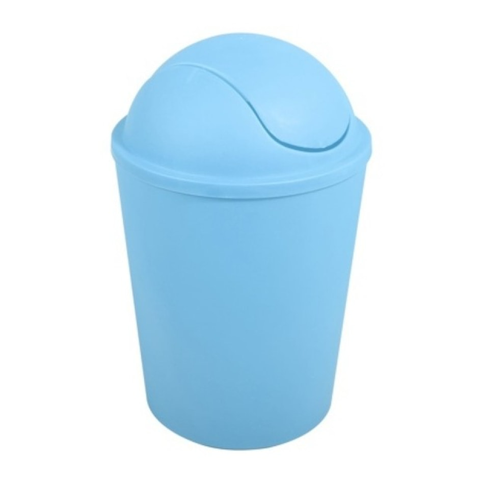 Poubelle à bascule AKO 5,5L Bleu Ciel MSV