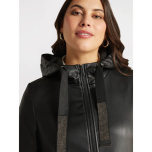 Fiorella Rubino - chaqueta con capucha - Negro