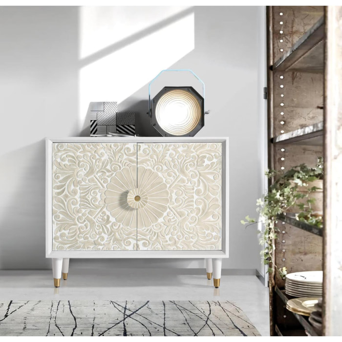 Mueble auxiliar - madera de mango - 76x90x35cm