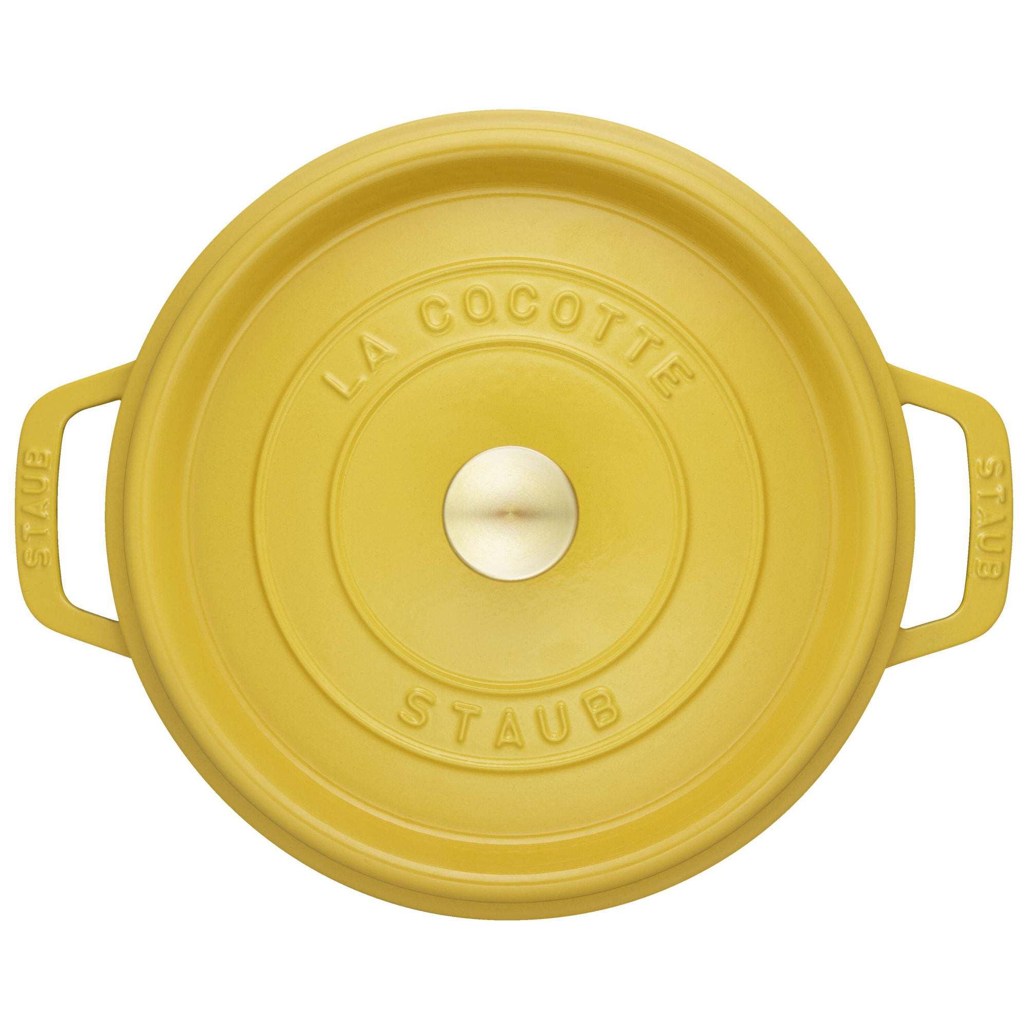 Cocotte en fonte 20 cm, Rond(e), Citron Staub