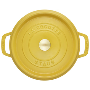 Cocotte en fonte 20 cm, Rond(e), Citron Staub