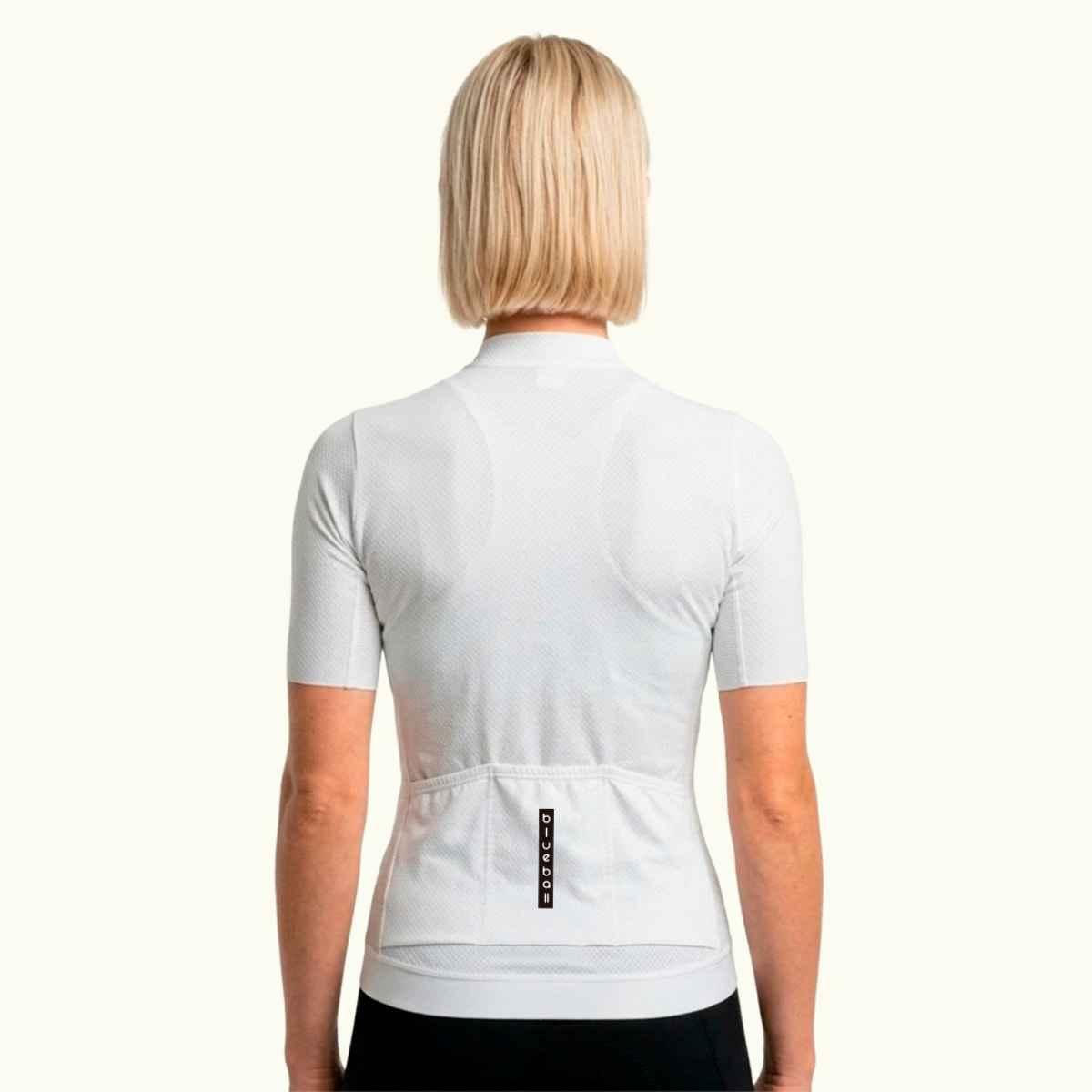 Maillot de manga corta para mujer BLUEBALL Cadence - Blanco