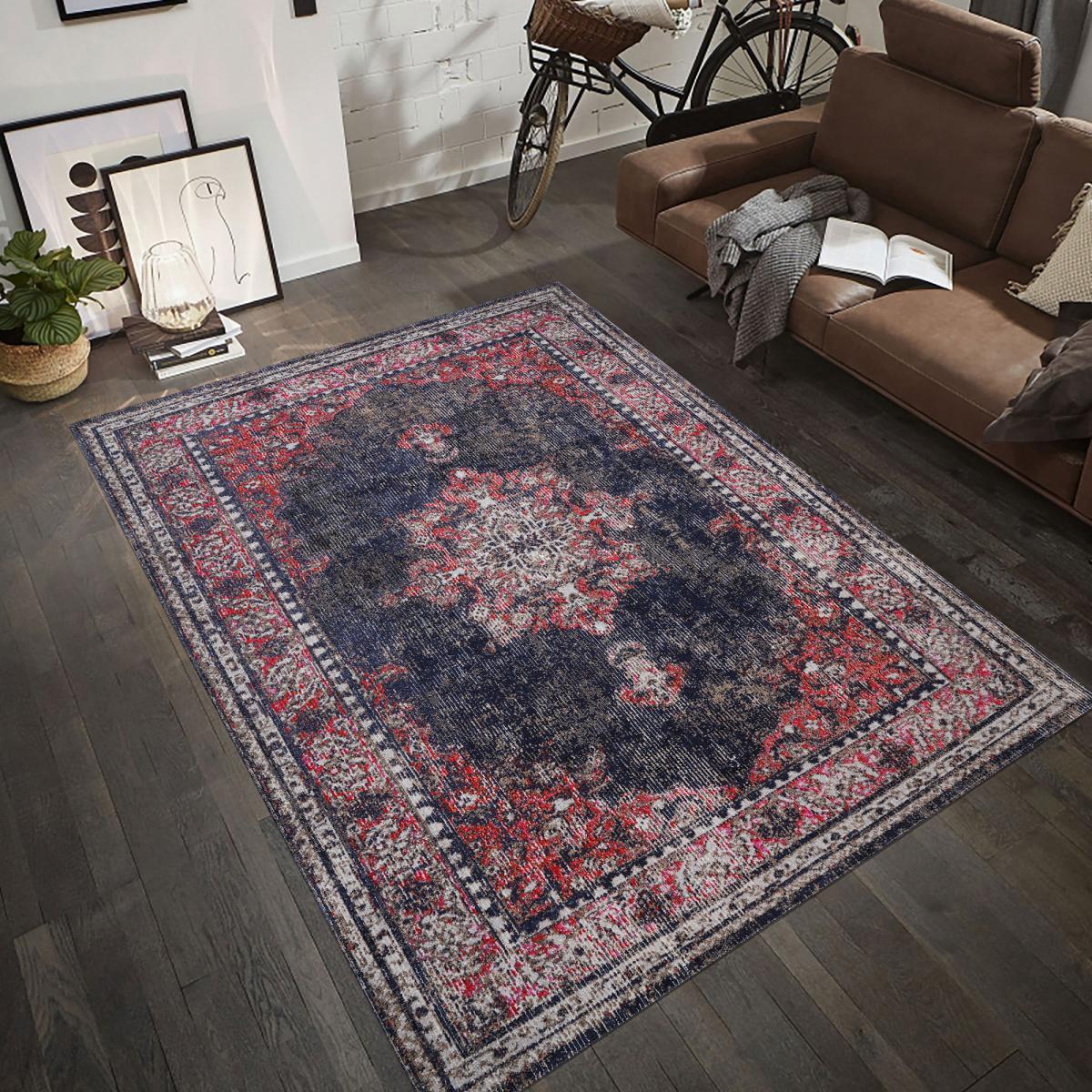 Tapis extérieur tissé kilim rectangle HEVU