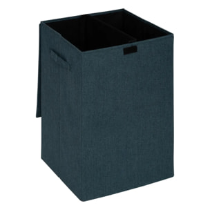 Panier à linge "Colorama" bleu 74L