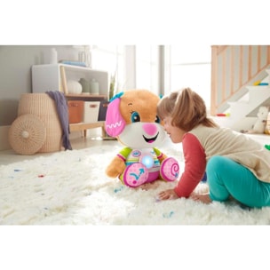 Fisher-Price Sorellina di Cagnolino Grande Peluche Musicale Ridi e Impara unisex Fisher-Price Multicolor