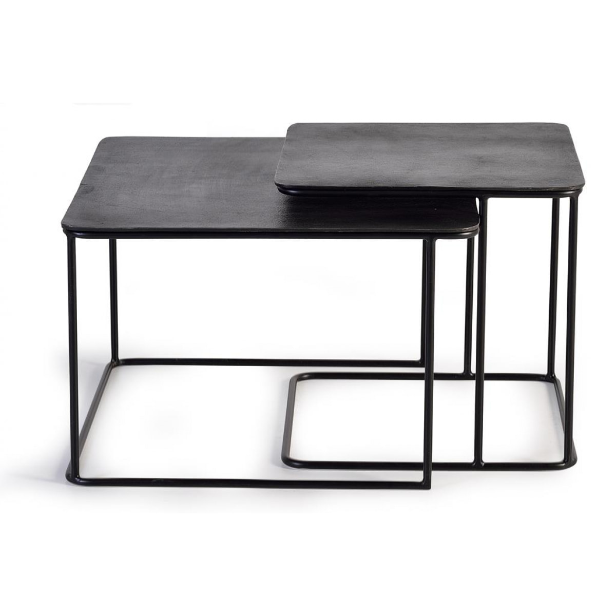 Ensemble de 2 tables basse 41x62x62cm