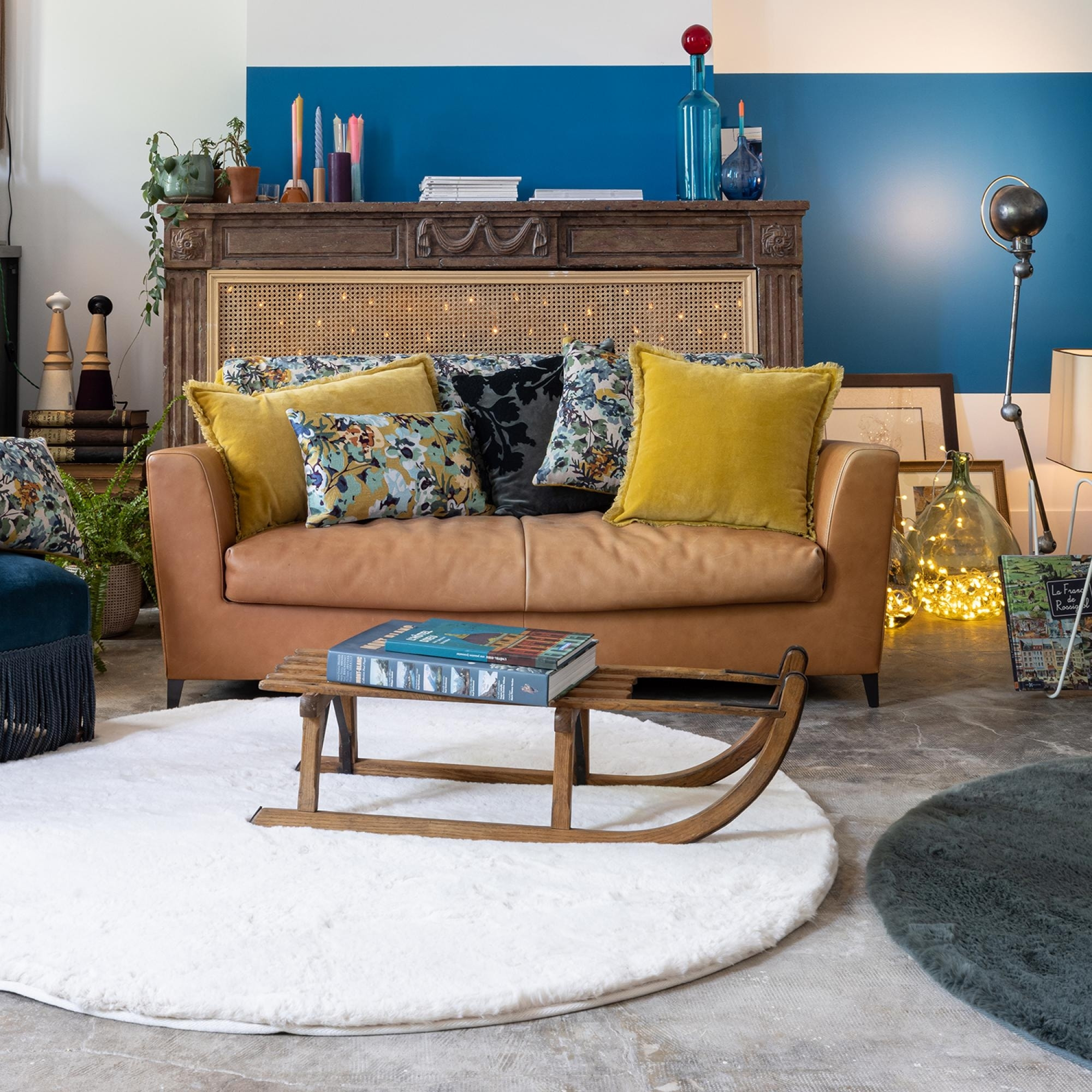 Coussin uni Fara
