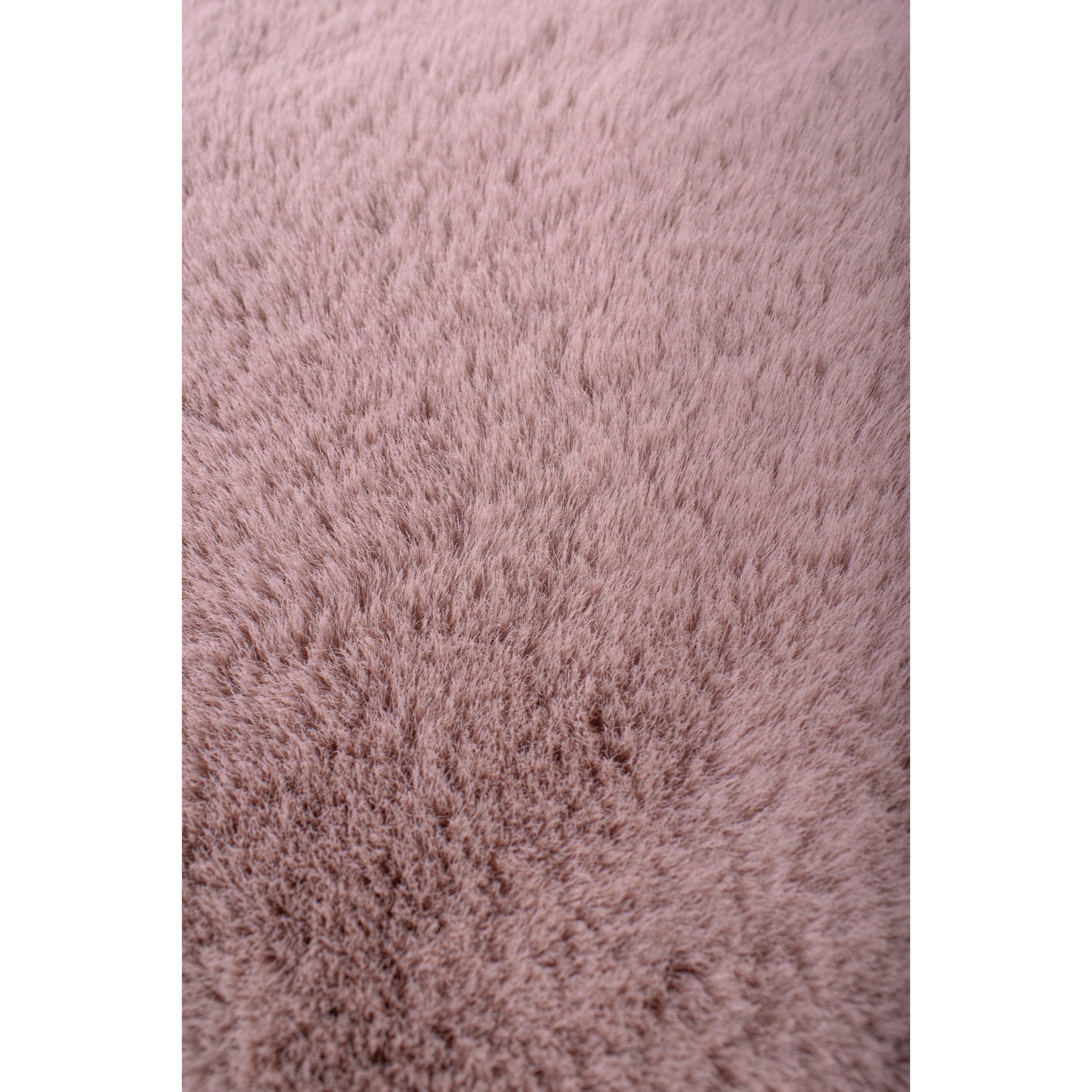 AVA - Tapis doux à poils longs lavable en machine - Rose