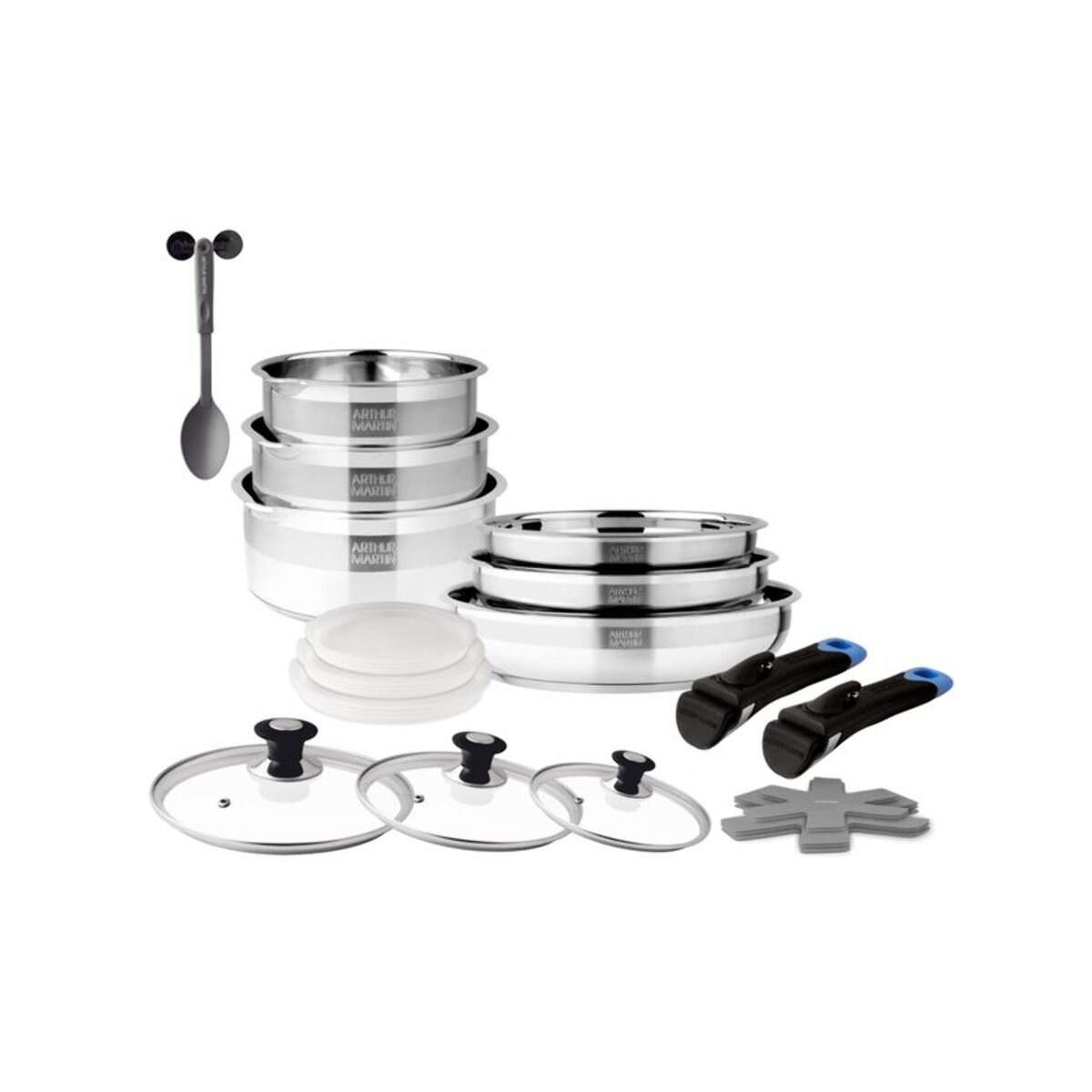 Batterie amovible 20 pièces INOX 18/10