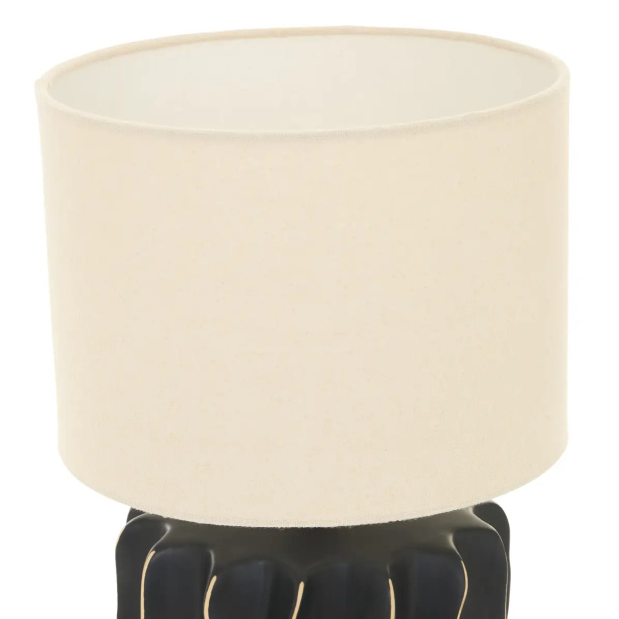 Lampe Malya cylindrique H.35cm noir