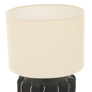 Lampe Malya cylindrique H.35cm noir
