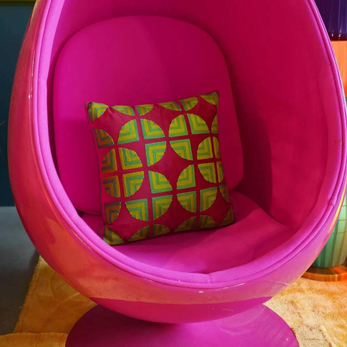 Coussin Pieces rose Kare Design
