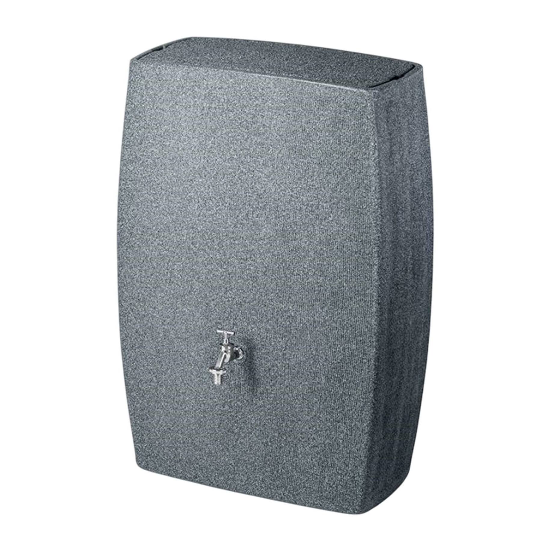 Bidón para agua de lluvia boxy de 270l color granito