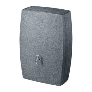 Bidón para agua de lluvia boxy de 270l color granito