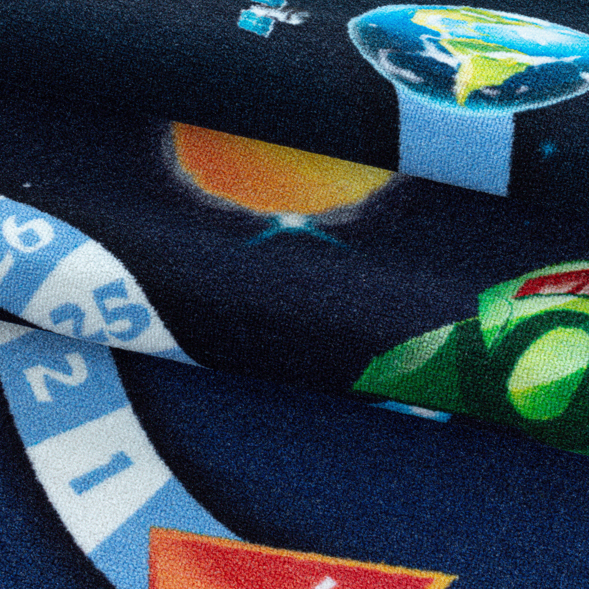 PLAY - Tapis enfant jeu de l'oie espace bleu - PLA2910BLE