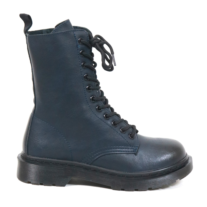 ANFIBIO ALTO CON ZIP BLU