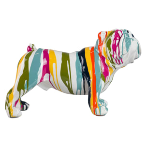 Figura Perro Bulldog Frances Resina 39x18x23 Cm