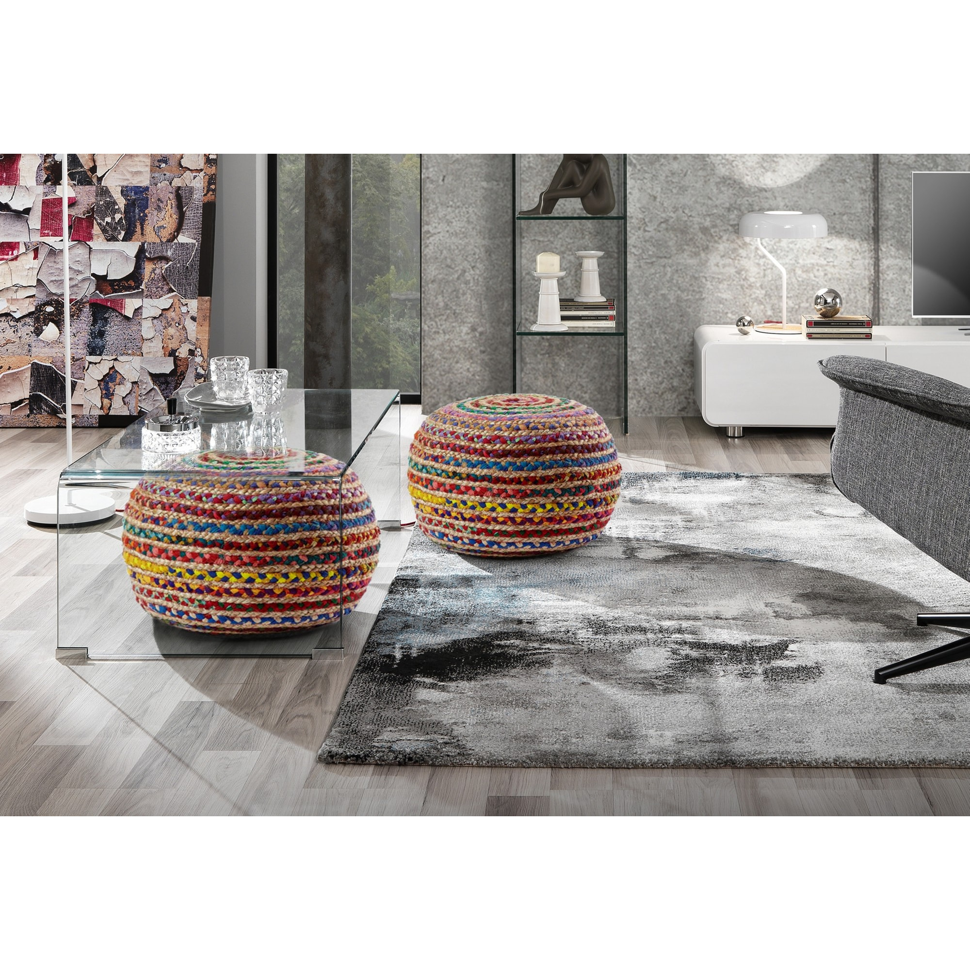 TOMASUCCI pouf  RAINBOW Multicolore