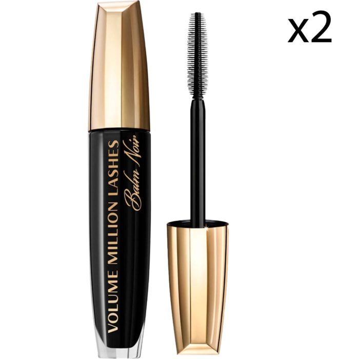 2x Mascara Volumizzante Nero Volume Million Lashes Balm Noir