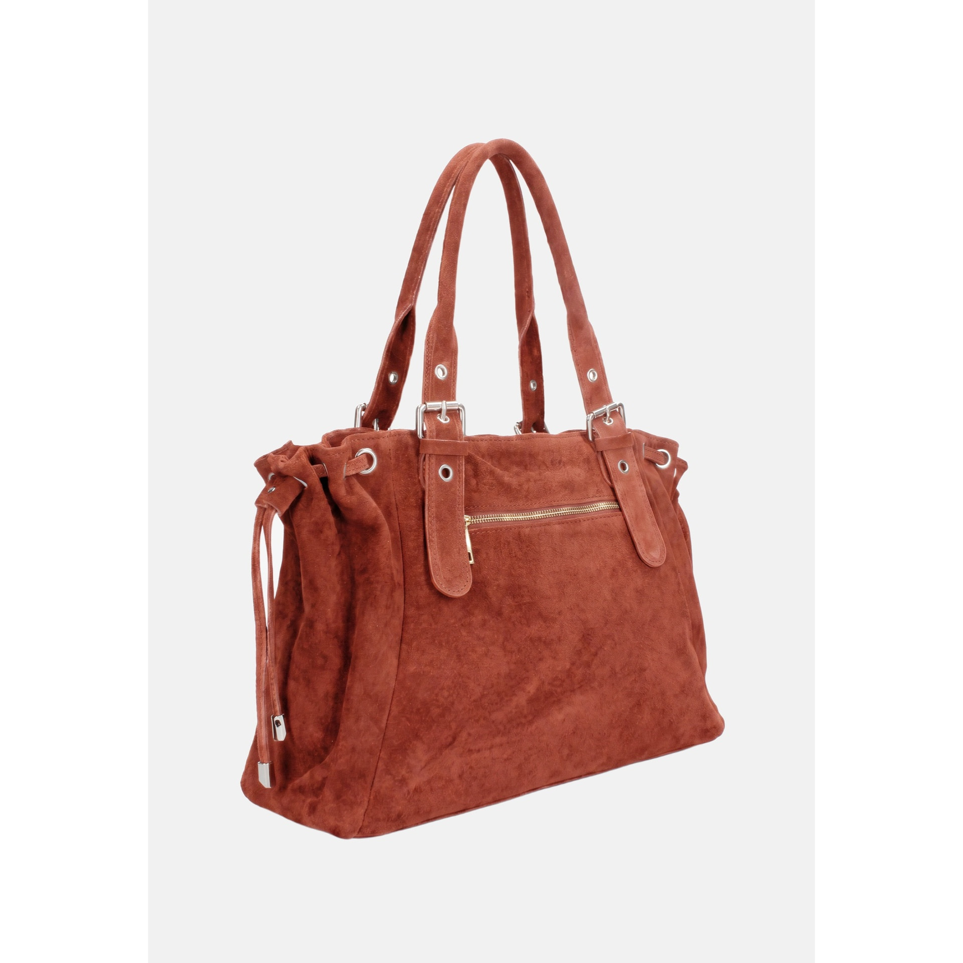 Borsa a mano da donna Made in Italy - Modello Celeste Plus - 100% pelle - 20.0 x 28.5 x 41.0 cm
