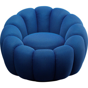 Fauteuil pivotant Peppo Bloom bleu Kare Design