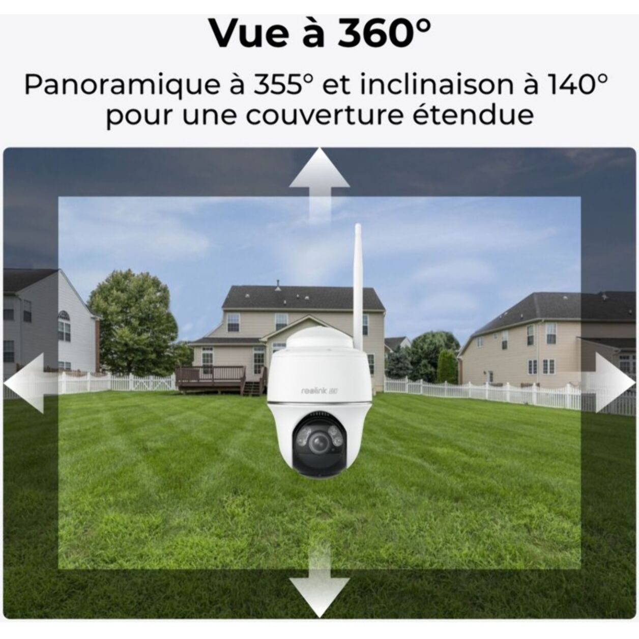 Caméra de surveillance REOLINK B440 + panneau solaire