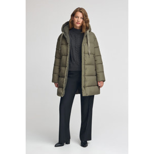 Chaqueta Gaia Reversible verde militar con logo Polo Club