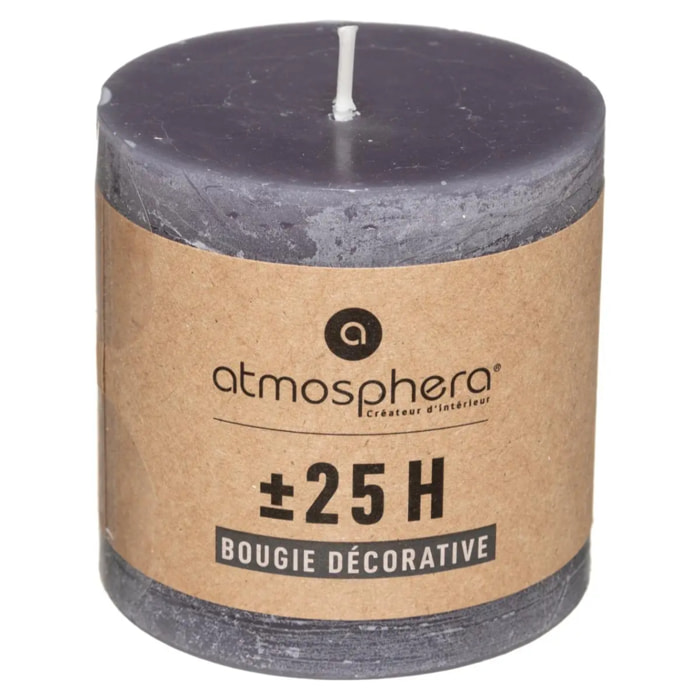 Bougie rustique - gris - 220g