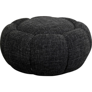 Pouf Peppo Bloom Melange noir Kare Design