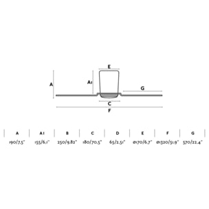 PEMBA L Ventilateur blanc DC