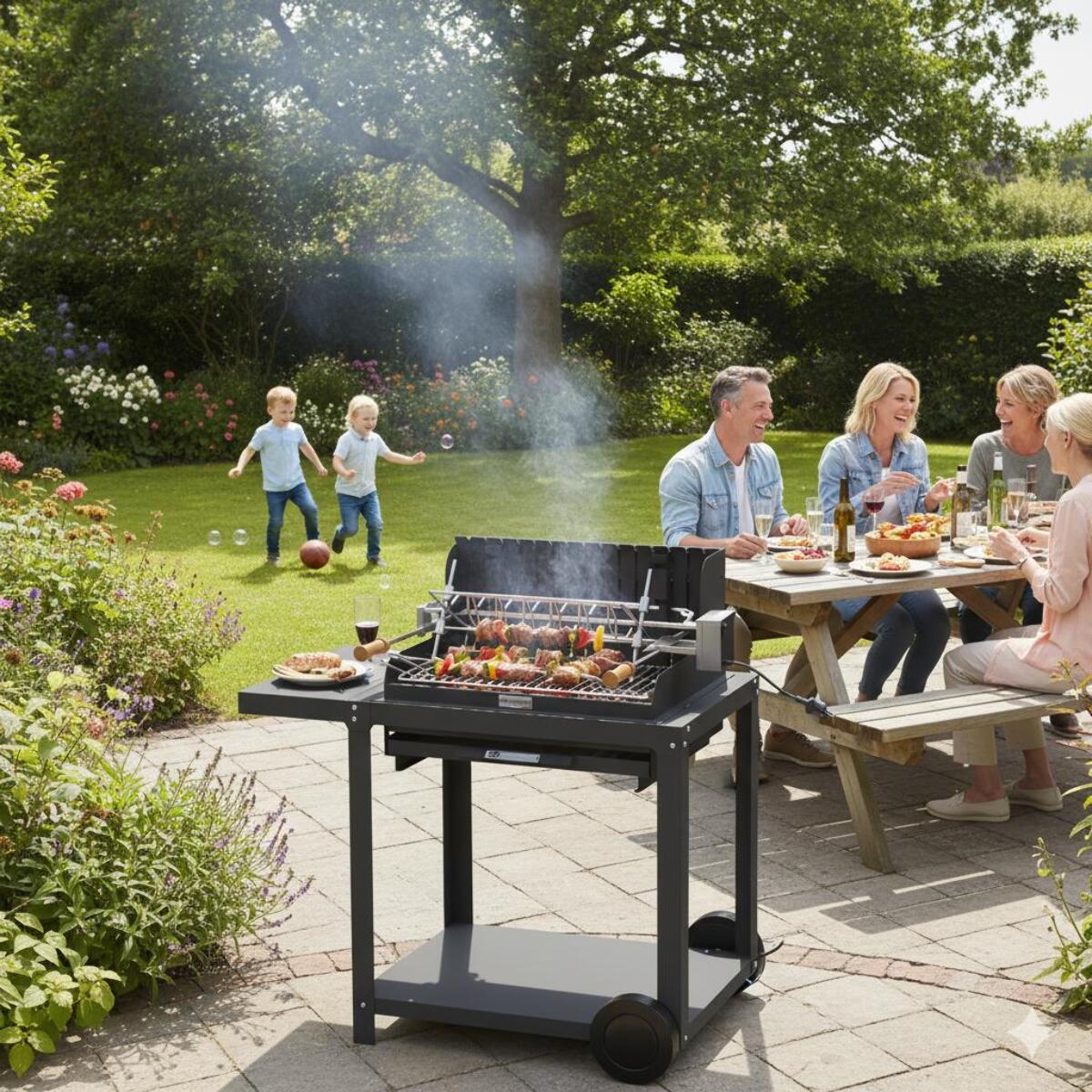 Barbecue Mendy 54*32 Sur Chariot - LE MARQUIER