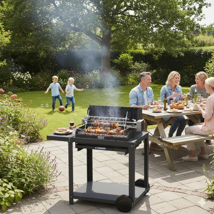 Barbecue Mendy 54*32 Sur Chariot - LE MARQUIER