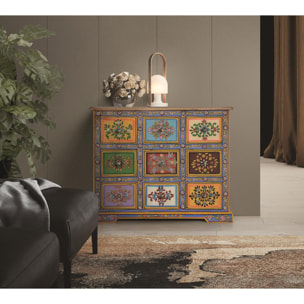 Muebles Auxiliare de Madera de Mango, Mdf 70 Cm Estilo Étnico