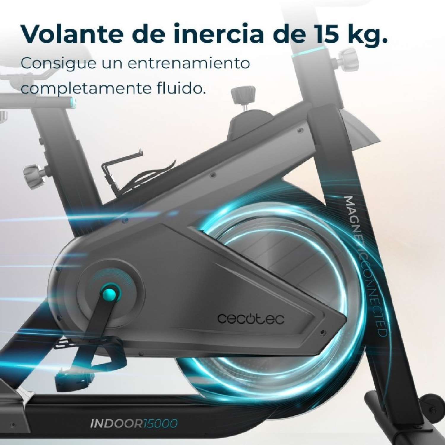 Cecotec Vélo d’appartement avec système de résistance magnétique réglable. APP.