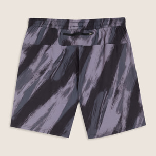 Shorts stampati con coulisse e tasche zip