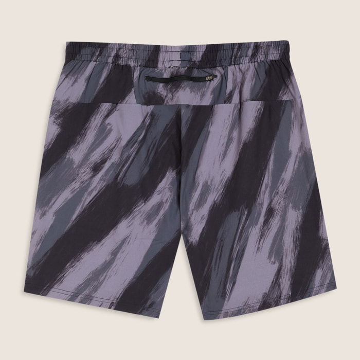 Shorts stampati con coulisse e tasche zip