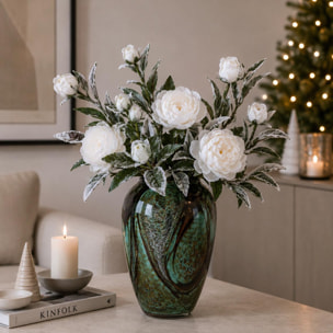 Peonia con neve - Pezzi 12 - BIANCO - Bianchi Dino SpA