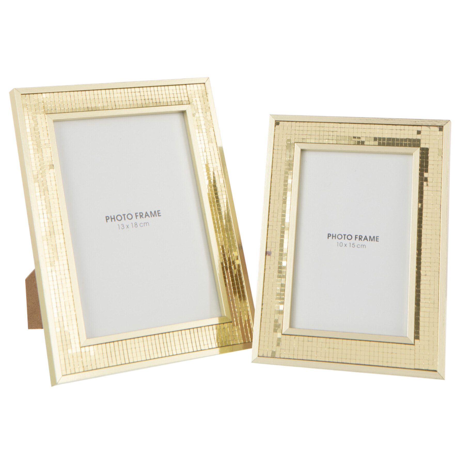 J-Line cadre photo Miroir - verre - or - large