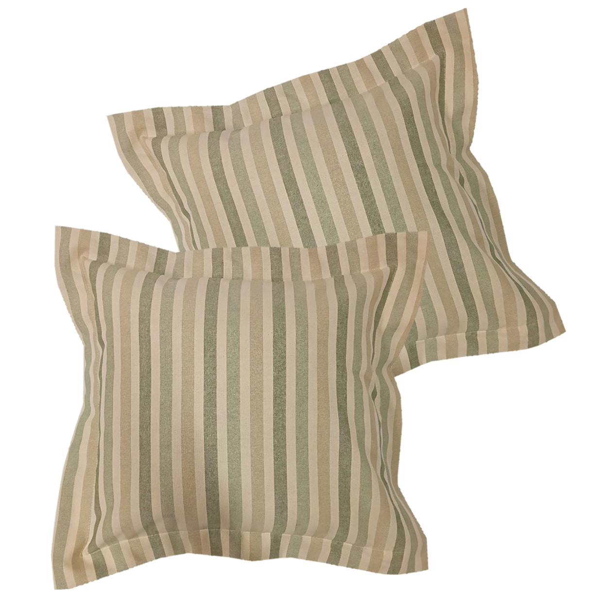 Coppia cuscini arredo riga verde