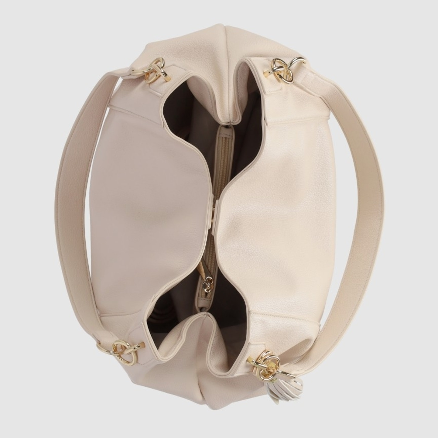 Bolso - Beig - Medida: 36 cm x 27 cm x 14 cm