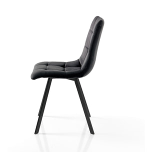 ORESTELUCHETTA set 4 sedie AMELIE BLACK