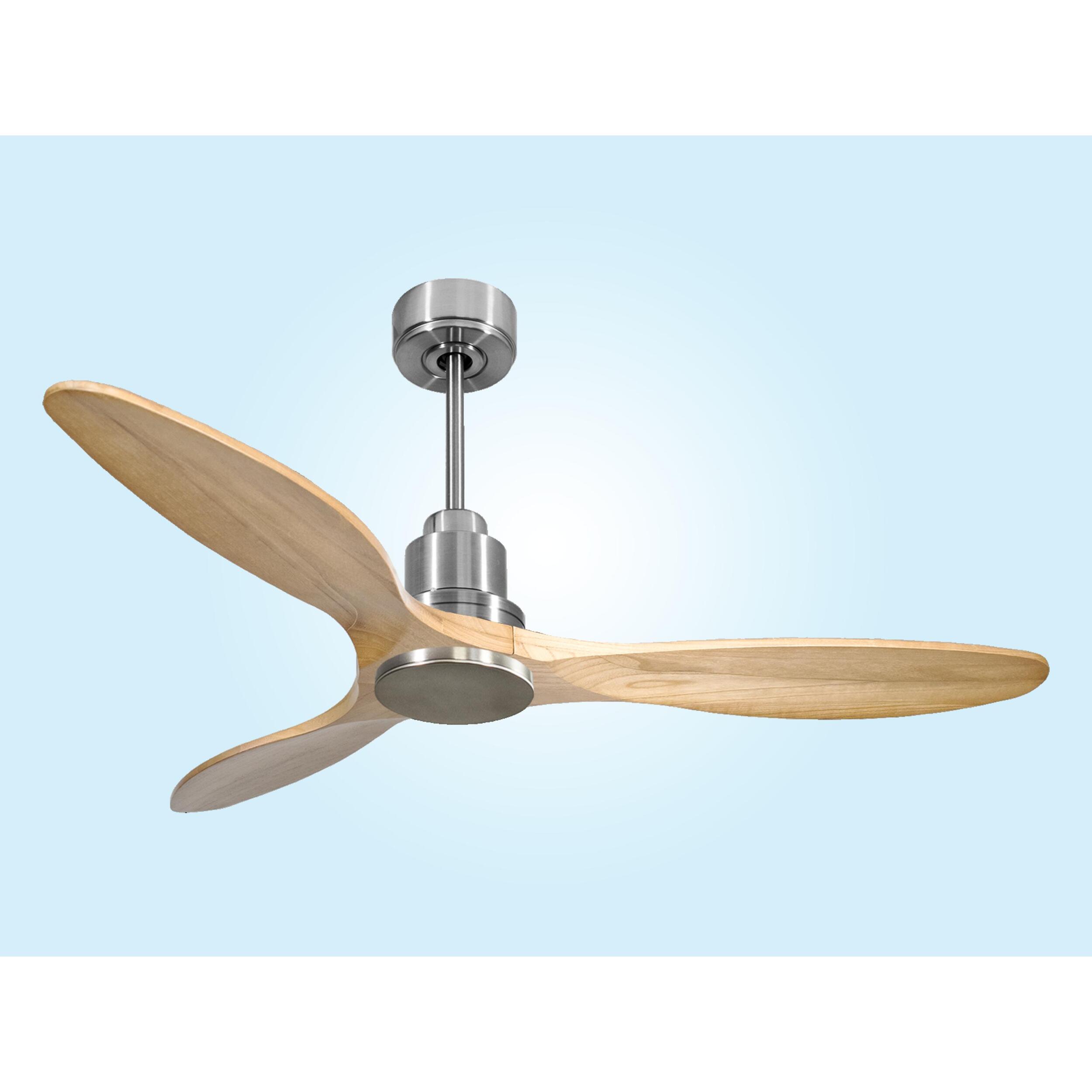Ventilateur de plafond Réversible  Thermostat Wifi Moteur à courant continu Toits en pente Télécommande Hypersilence Mémoire