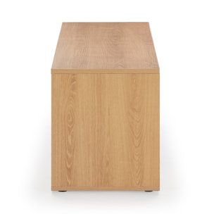 Mueble TV Tori 2 Puertas 4 Huecos, Color Roble, 160 cm