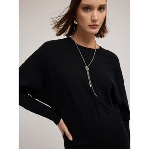Motivi - Vestito in maglia con maniche kimono - Nero