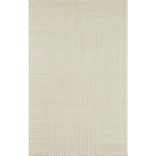 Tapis salon et chambre tissé motif géométrique NOMI